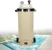 loosoo Single Cartridge Pool Filter Pump Assembly 160316 100 Square Feet 100 GPM Fit for Pentair Clean & Clear CC100 Pool Spa, Chemical Resistant Thermoplastic Tank High-Flow 100sq ft., Almond