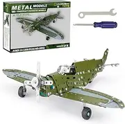STEM Projects for Kids Ages 8-12 12-16, 285 Pieces Erector Sets Airplane Model kit, Model Aircraft Metal Building Toys for 10-14 Year Old and Up Boys Girls Adults
