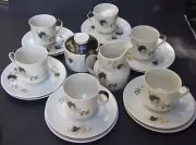 ROYAL DOULTON 21 Pcs. TEA SET MADE IN ENGLAND 1970's RETRO COOKWARE