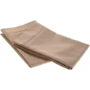 Egyptian Cotton 650 Thread Count Solid Pillowcase Set Standard-Taupe