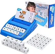2 in 1 Education Matching Letter Games Educational Toys for 3-8 Year Old Boys Girls Memory Games Spelling Games for Kids Age 3-8 Birthday Gifts for 3-8