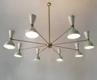 8 Arm Diabolo Sputnik Chandelier Modern Mid Century Lighting Unique Ceiling Lamp