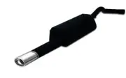 muffler for Audi A4 B5 Saloon 1.8i 92kW 125HP 1994-2001 Single Oval Tip 95x65mm