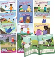 Junior Learning Decodable Readers Sound Families R-Controlled Fiction Phase 5.5, Learn to Read, Easy decodable Texts, with 12 Books, for Ages 5+, Grade K