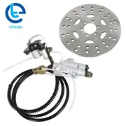 Disc Rotor Kit+Rear Hydraulic Brake Master Caliper Assembly For ATV Go Cart Kart