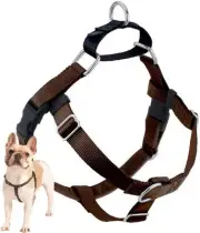 2 Hounds Design Freedom No-Pull No Leash Harness Only, 1-Inch, Large, Brown