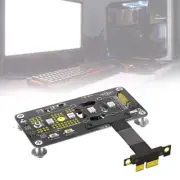 NVME mKey to PCIEX1 Expansion Card Cable Enjoy Efficient Cooling with LED