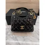 （售出）CHANEL HOBO 天貓精靈 黑金小號 SMALL 晶片款