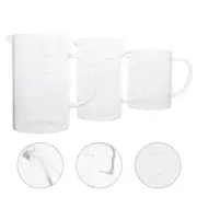 Glass Measuring Cups Transparent Scale Cups Laboratory Beaker