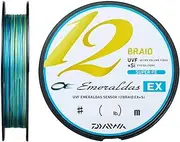 DAIWA PE Line UVF Emerald Sensor 12 Braid EX + Si 0.6/0.8 No. 320.1 ft (150 m) 3 Colors (with Color Marking)