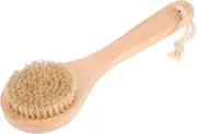 Milisten Vacation Sand Removal Brush Ergonomic Grip Beach Utility Tool for Family Outings Camping Surfing Beech Soft Boar Bristles Sand Cleaner for Adults