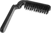Beard Folding Brush Straightening Straightener Mens Brush Mustache Cleaning Brush Slick Beard Grooming Brush Travel Hair Brush Brish Boar Brush Hairdryer Beard Styling Brush Abs