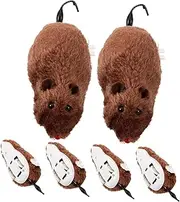 HOLIDYOYO 6Pcs Wind Up Plush Mouse Cat Random Color Interactive Pet Stimulation for Active Play for Indoor Cats Engaging Fun for Feline Friends
