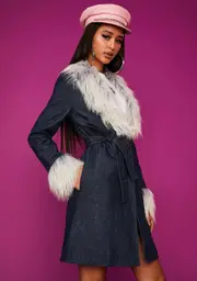 [Dolls Kill x Bratz] All Dressed Up Sparkle Coat
