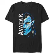 Avatar: The Way of Water Jake Sully Face Logo Graphic Tee Short Sleeve T-shirt-BlackBzy04 Pure cotton high quality L