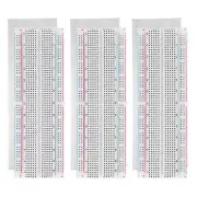 3 Pcs Breadboard, Solderless Breadboard Large 830 Tie Points with Aluminum Plate