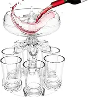 6 Shot Glass Dispenser and Holder,Cocktail Dispenser 6 Shots | Cocktail Dispenser, 6 Shots Drink Dispenser, Shot Glass Holder Beverage Dispenser