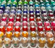 Embroidery Thread Polyester, Set of 130 Mini King Spools,1100yds,40w