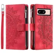 For Google Pixel 9 PU Leather Case Mandala Flower Pattern Phone Cover Wallet