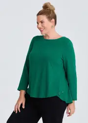 [TS] Taking Shape Natural Muse Texture Top Size 16 in Forest Green, Viscose - Plus Size Women's Clothing Forest Green