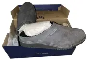 NEW Men’s Rockport Axelrod Slide Gray Suede Sz 9 Wide