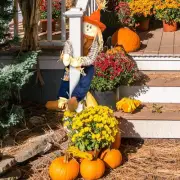 Thanksgiving Fall Scarecrow Autumn Harvest Scarecrow for Fireplace Outdoor