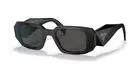 PRADA OPR 17WS Sunglasses (Black Frame, Dark Grey Lens)