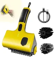 2 in 1 Cordless Electric Grill Brush, 2 Speed Adjustable Electric Grill Stainless Steel Brush, 360° Rotating Cleaner Brush Head, IPX7 Waterproof, Suitable for Grills, Kitchen Countertops, Bathroom Til