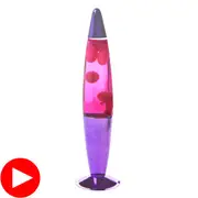 Metallic peace motion lamp purple/pink/purple (7)