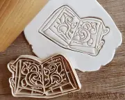 Tome Book Magic Magical Cookie Cutter Pastry Fondant Dough Fantasy