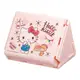 小禮堂 Hello Kitty 折疊式三角飯糰收納盒 (粉鬆餅) 4973307-520631