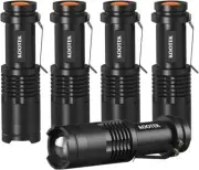 Mini LED Flashlights Pocket Pen Flashlight 5 Pack Ultra Bright 300 Lumens Handhe