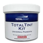 TotalBoat TotalTint Universal Liquid Mixol Pigments Kit (10X 20ml Bottles)| C...