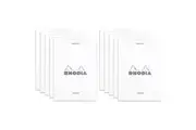 10x Rhodia No.11 Top Stapled A7 Notepad Office Stationery Note Pad Ruled White