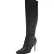 Nine West Women Richy Women Pointed Toe Riding Boots Size US 10M Black Leather