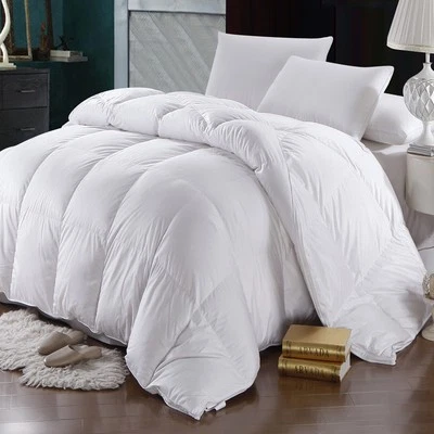 Goose Down Comforter 600 Thread Count Oversized Winter Weight Warm Duvet Insert