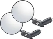Totority 1Pair Rotatable Bike Mirror Handlebar Rearview Mirrors for Mountain and Road Bikes Easy Installation Lightweight Cycling Enthusiasts