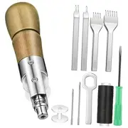 10 Pieces Sewing Awl Kit Leather Stitcher Kit Speedy Sewing Awl 1/2/4/6