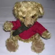 Harrods Knightsbridge Teddy Bear Puppet Nichols 2005 0511 KC1 Maroon Sweater NEW