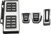 YSSMTC Car Pedals Cover,Fit For VW, Fit For Golf, 7 Golf 8 Golf7 Golf8 Lamando POLO A05 Passat B8 Tiguan Allspace Skoda Rapid Octavia 5E 5F,Fit For A7, 2014-2021 Brake Pedal Mat(MT With Rest)