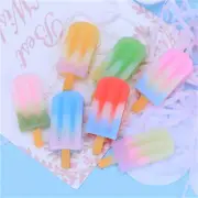 37x16mm Bulk Gradient Resin Popsicle Embellishments Flat Back Art Decors 10 pcs