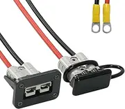 2pcs 50 Amp Anderson Style Plug,40CM 8AWG Battery Cable Connector Quick Disconnect Battery Terminal, 12V Wire Harness Plug Connector Kit for Car Winch Trailer