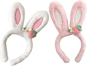 [VICASKY] Rabbit Ears Headband for Women Funny Headband Plush Hair Band Bunny Ear Design Cosplay Accessory