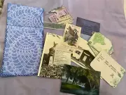 Gorgeous Junk Journal inserts filled with ephemera ooak bike theme