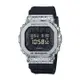 【CASIO G-SHOCK】頹廢搖滾風方形電子腕錶-油漬銀/GM-5600CL-3