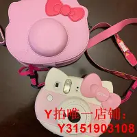 在飛比找Yahoo!奇摩拍賣優惠-mini KT保護殼水晶皮質保護套HELLO KITTY拍立