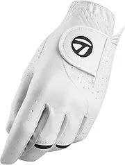 TaylorMade Stratus Tech Cadet Glove (White, Small), White(Small, Worn on Left Hand)