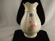 Donegal Irish Parian China Rose Vase Diamond Pattern 7010 with label