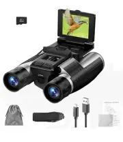 Digital binoculars with camera and 2.4’’ LCD 12x32 48MP 2.5K - Brand New!