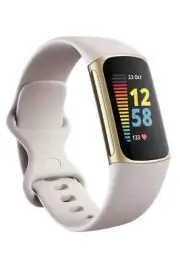 NEW Fitbit Charge 5 FB421GLWT Health and Activity Tracker Lunar White